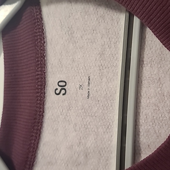 SO Crewneck Striped Sweatshirt, 2X - Picture 4 of 6